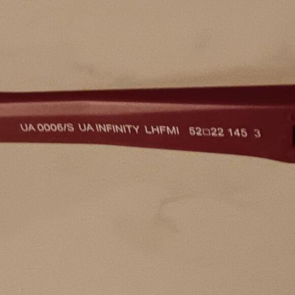 UNDER ARMOUR Sunglasses Infinity Matte Cardinal Burgundy Frame Mirrored Lens NEW - Picture 6 of 8